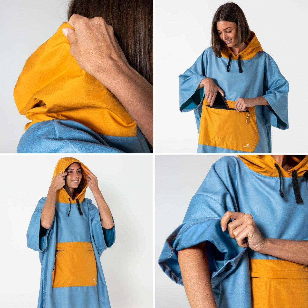 VOITED Micro Fleece Poncho - Mountain Spring/Sundial