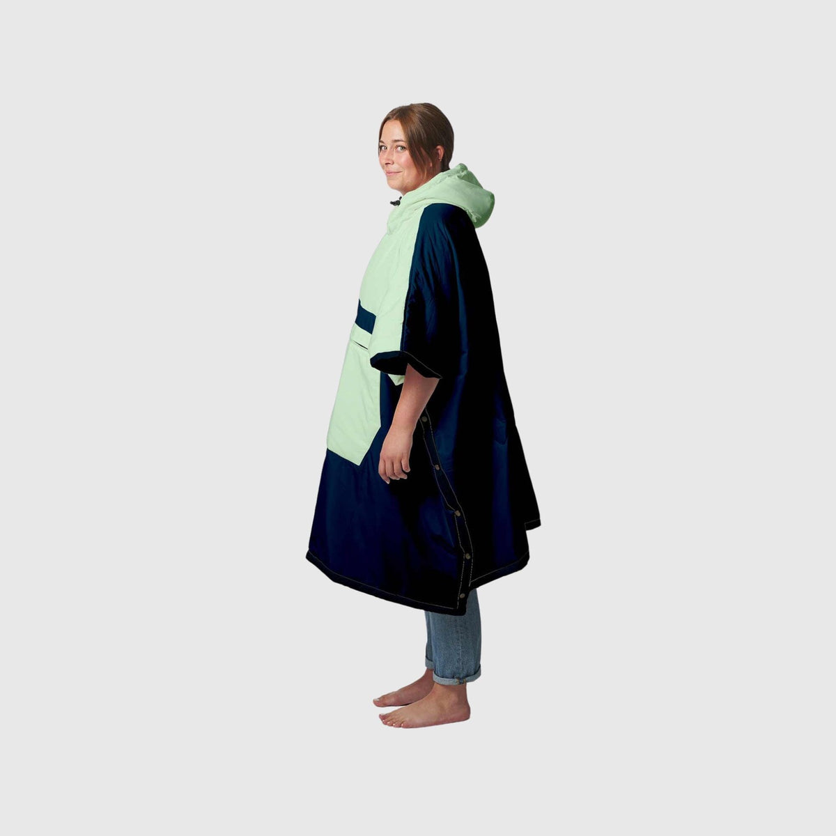 VOITED Trooper Outdoor Premium Poncho-Blanket - Ocean Navy / Cameo Green