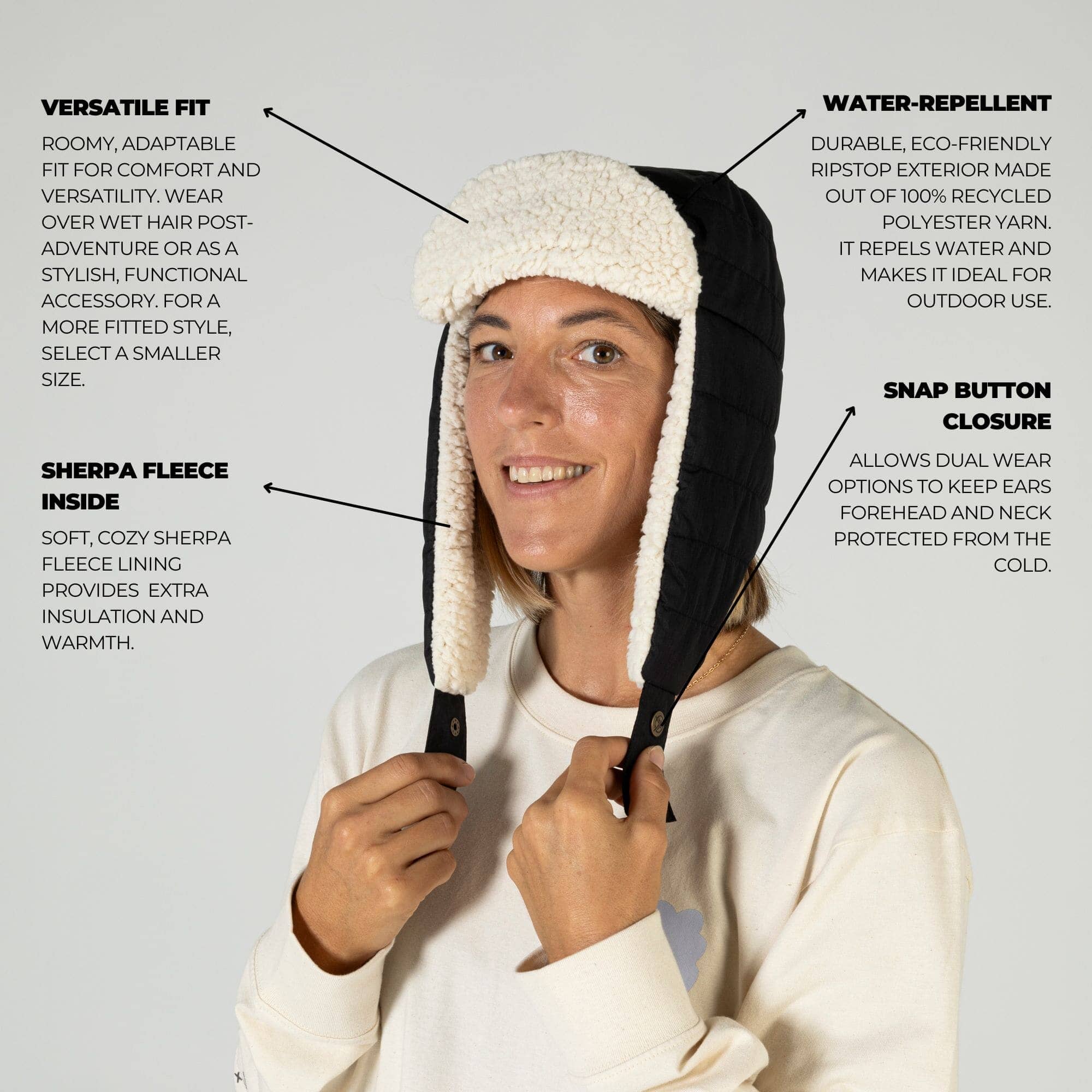VOITED Trapper Hat | Warm, Water-Resistant & Fleece-Lined