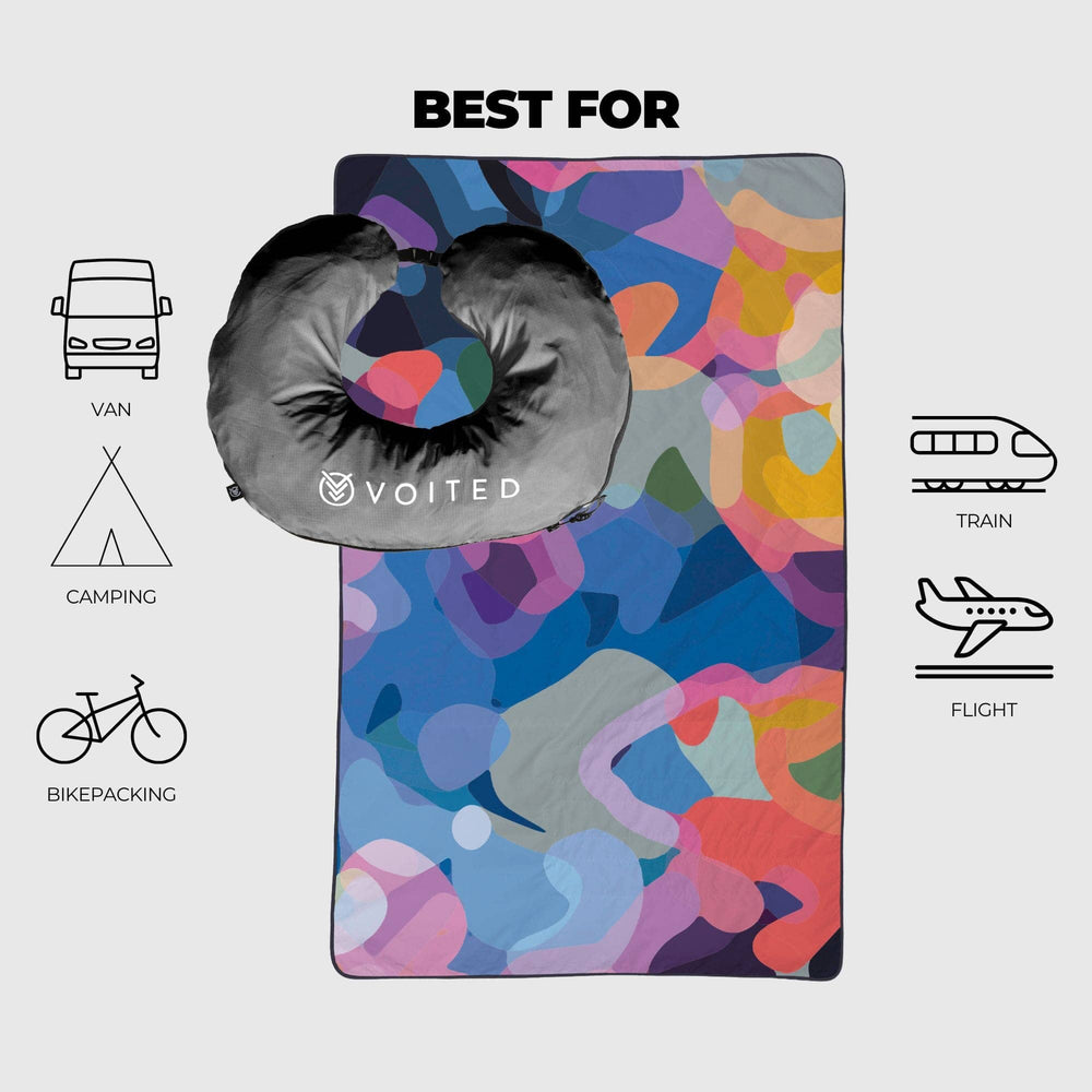 VOITED NeckPack™ Travel PillowBlanket™ - Beyond Real