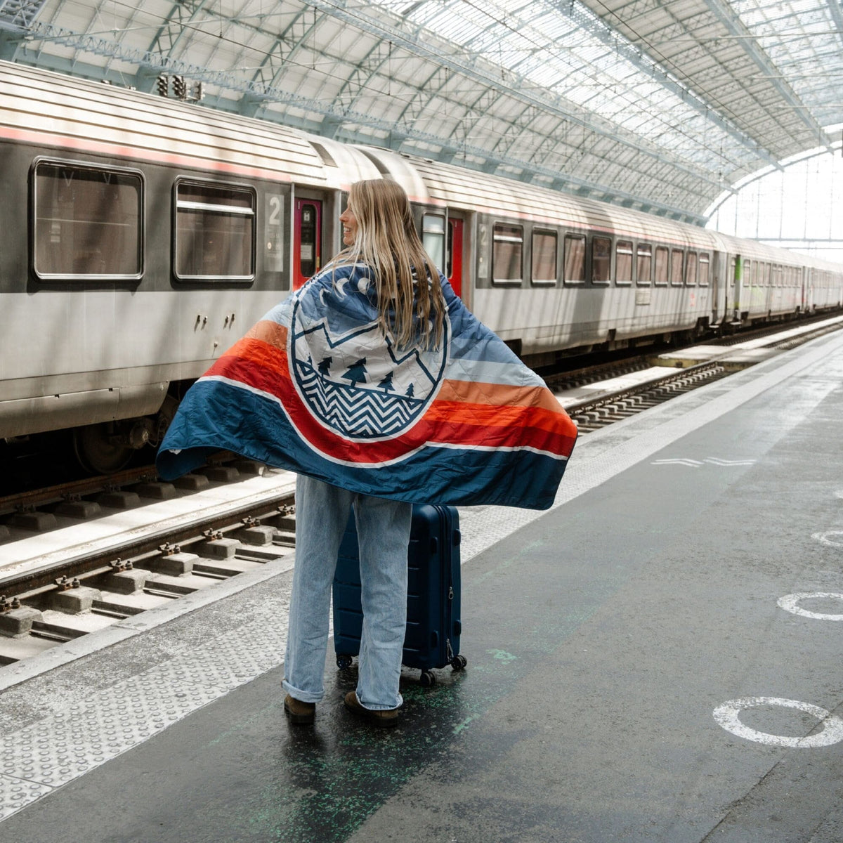 VOITED NeckPack™ Travel PillowBlanket™ - Camp Vibes Two