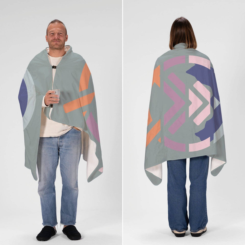 VOITED NeckPack™ Travel PillowBlanket™ - Echo Bloom