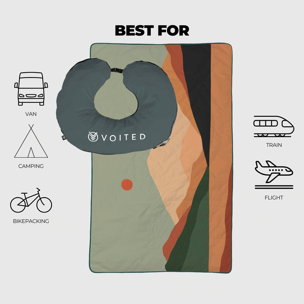 VOITED NeckPack™ Travel PillowBlanket™ - Jasper