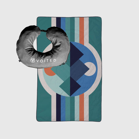 VOITED NeckPack™ Travel PillowBlanket™ - Luna Creek