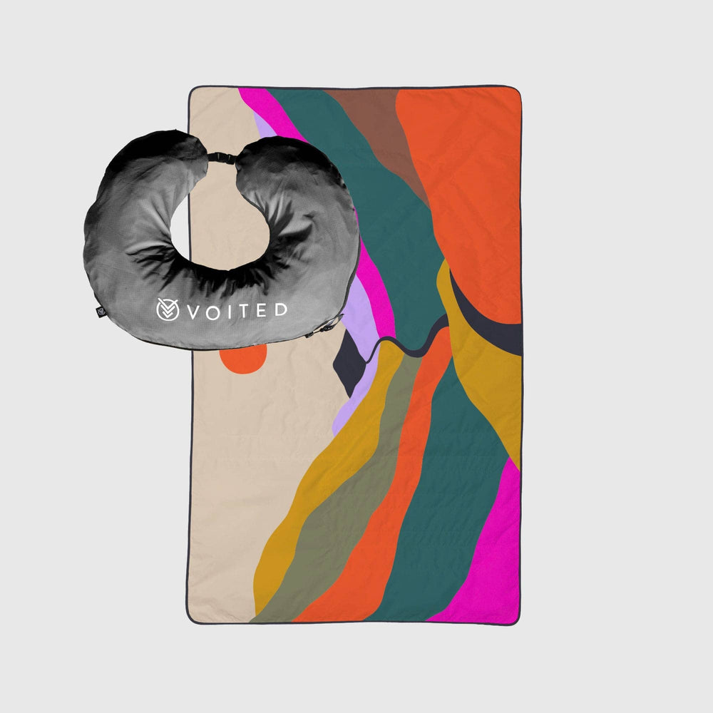 VOITED NeckPack™ Travel PillowBlanket™ - Mystic Ridge