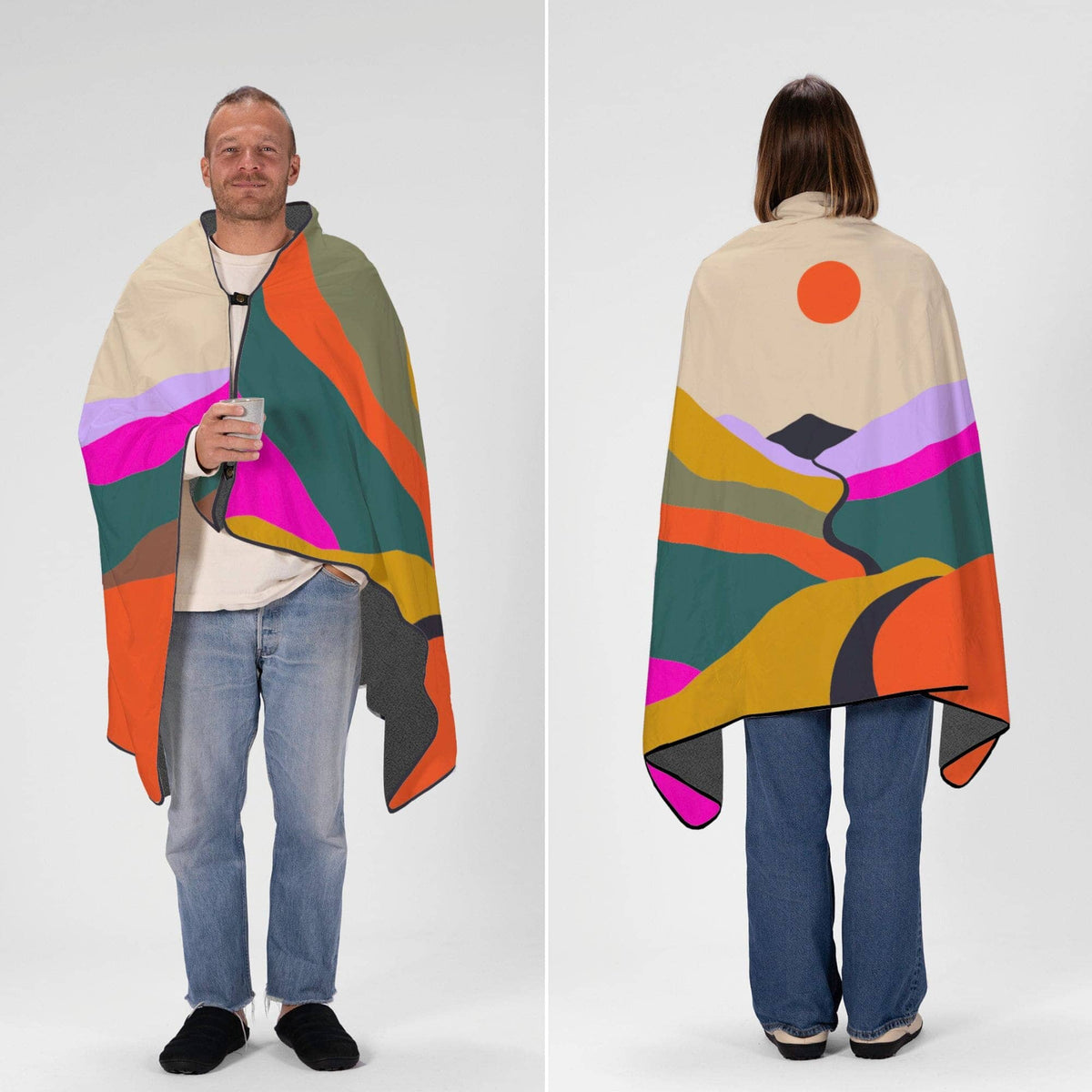 VOITED NeckPack™ Travel PillowBlanket™ - Mystic Ridge