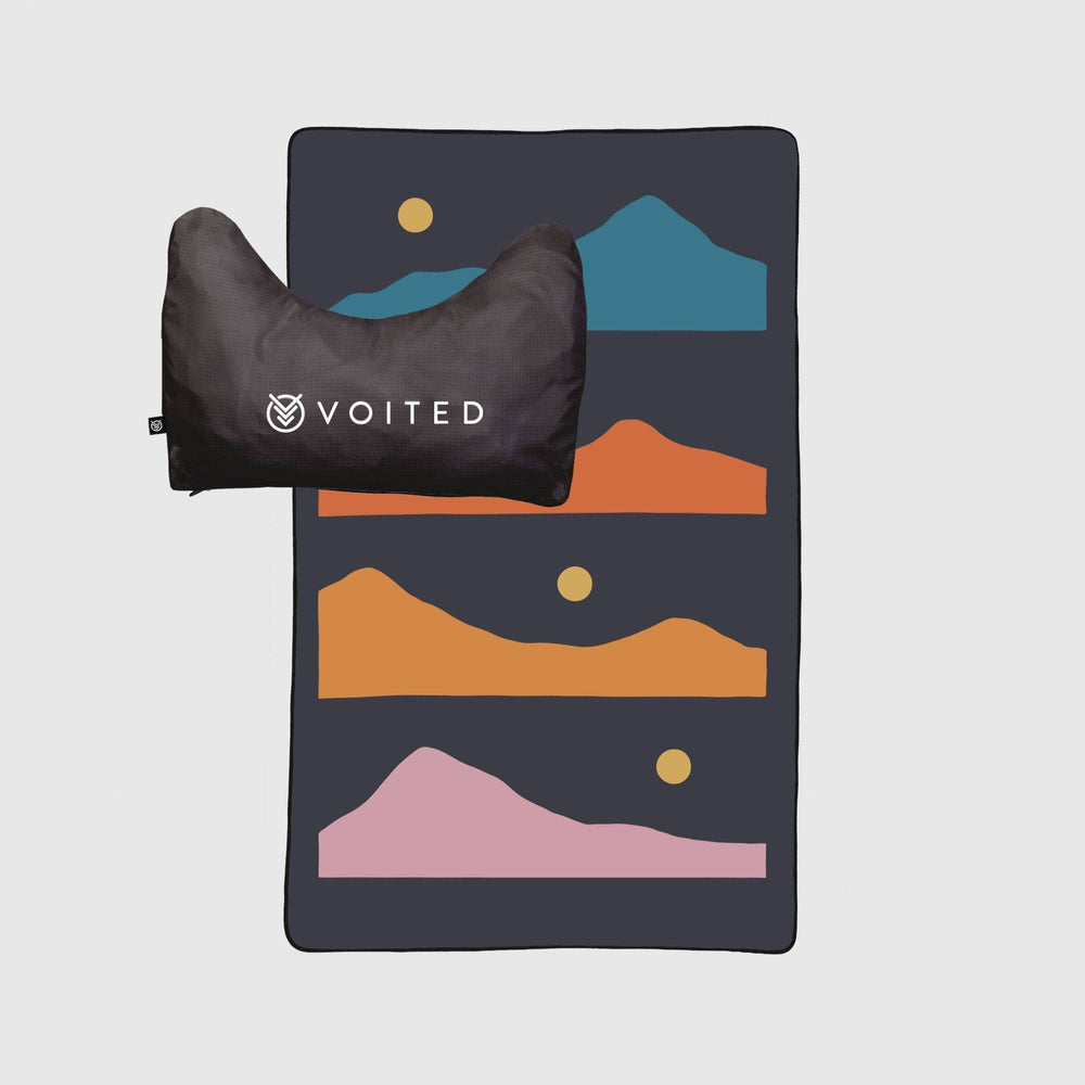 VOITED NeckPack Travel Pillow Blanket - Trailtrekker