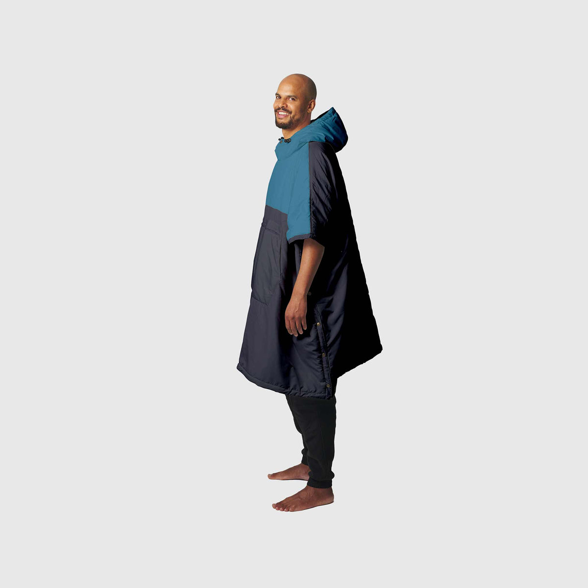 VOITED Trooper Outdoor Premium Poncho-Blanket - Blue Steel / Graphite