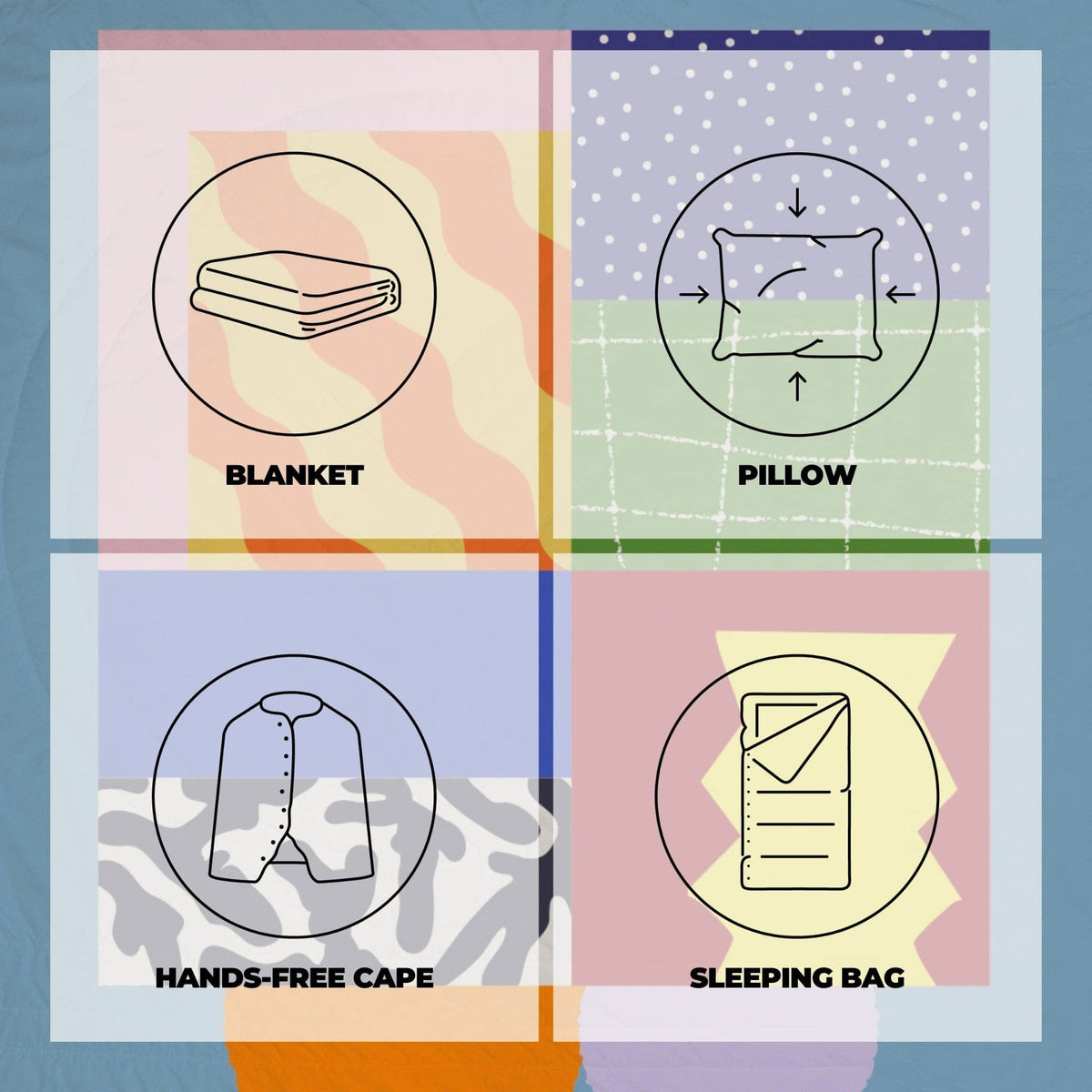 VOITED Queen CloudTouch® Indoor/Outdoor Camping Blanket - Essentials