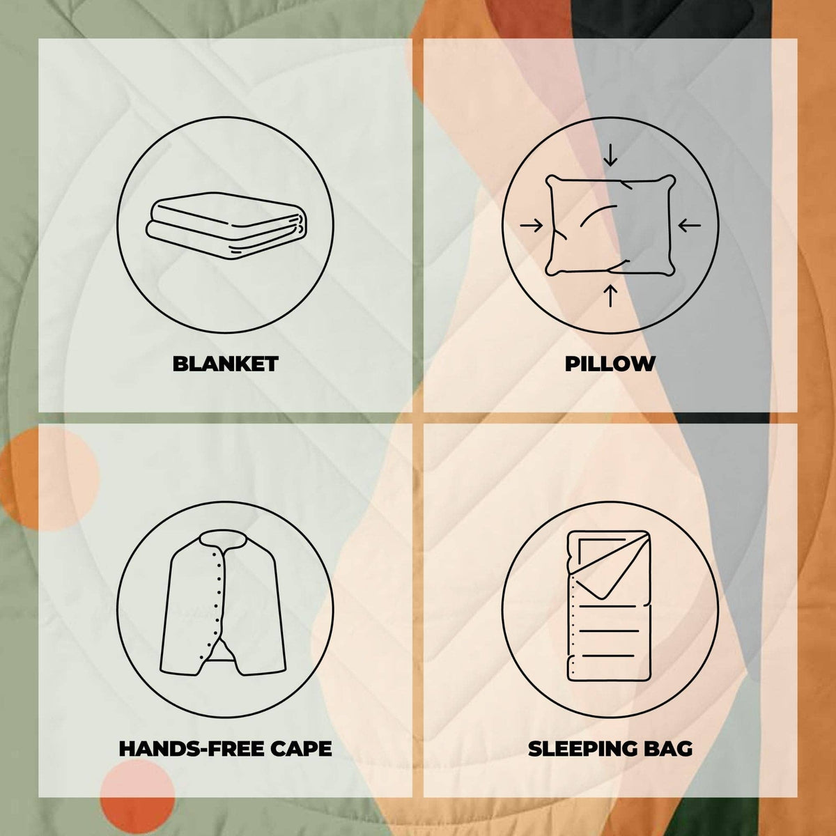 VOITED Queen CloudTouch® Indoor/Outdoor Camping Blanket - Jasper