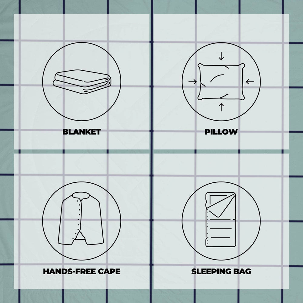 VOITED Queen CloudTouch® Indoor/Outdoor Camping Blanket - Pool