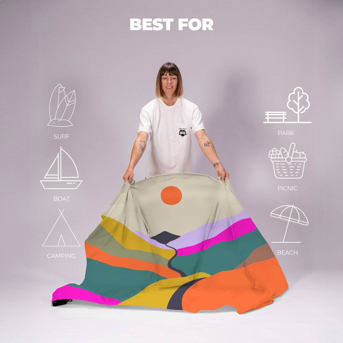 VOITED Sandfree Beach Sheet - Mystic Ridge
