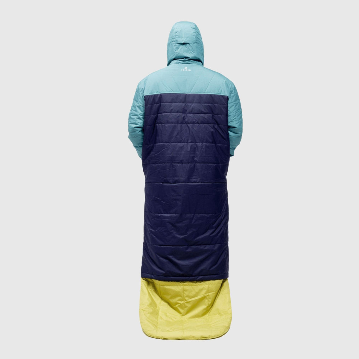 VOITED Premium Slumber Jacket for Camping, Vanlife & Indoor - Arcticblue / Graphite / Dustysand