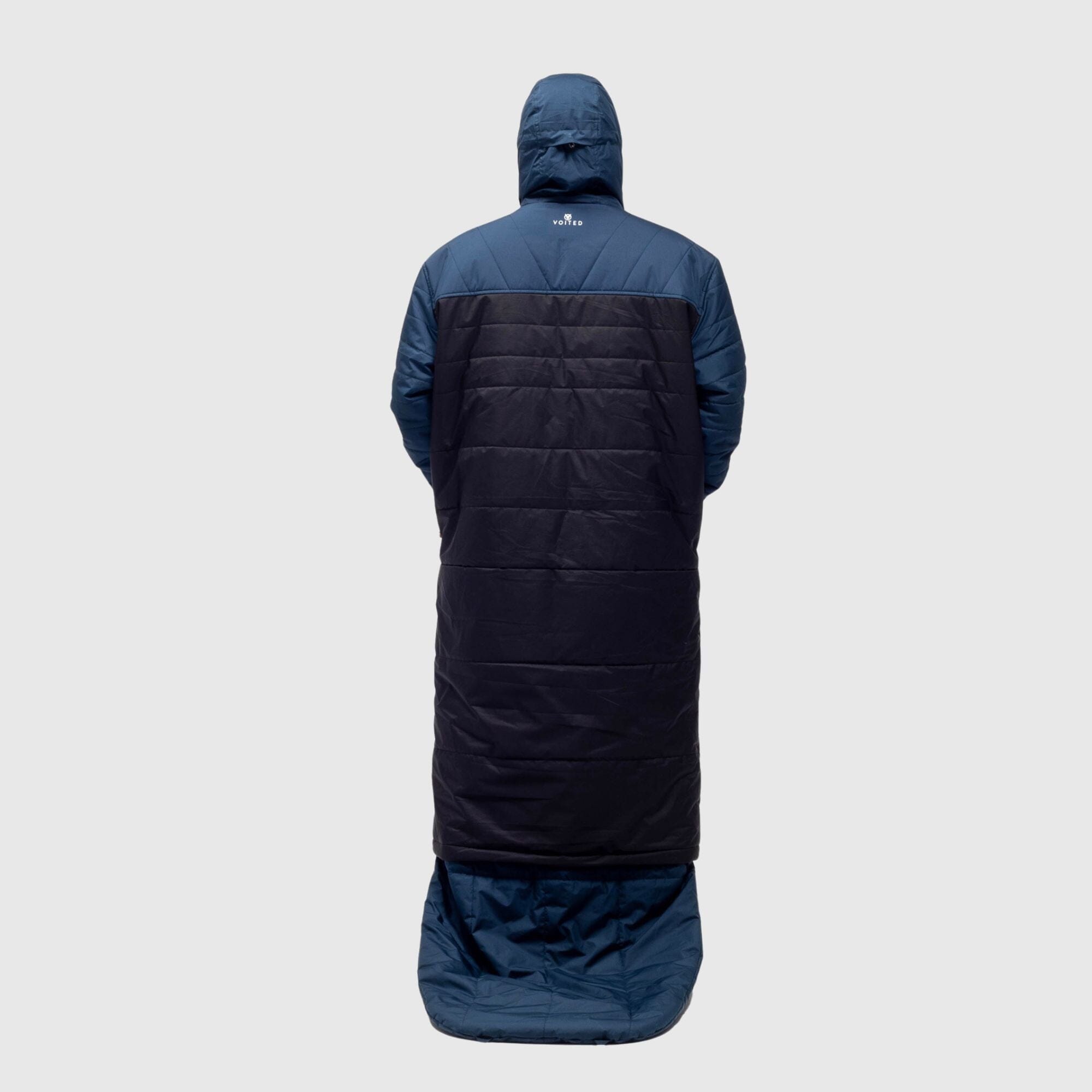 VOITED Wearable Blanket Coat & Sleeping Bag in One - Navy / Black