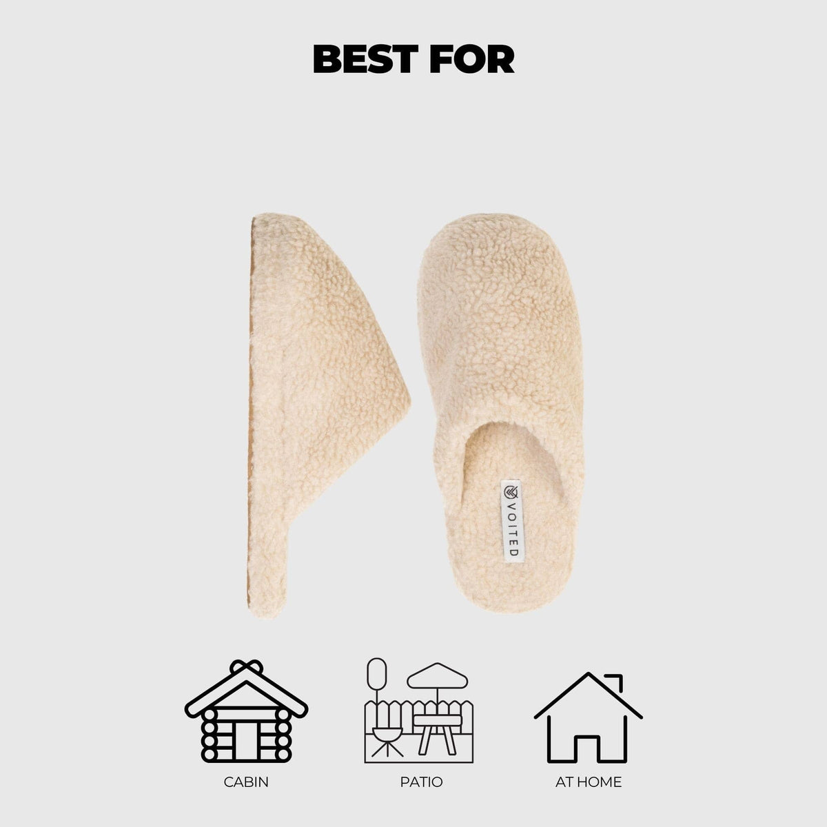 VOITED Snug CloudTouch® Slippers - Cotton