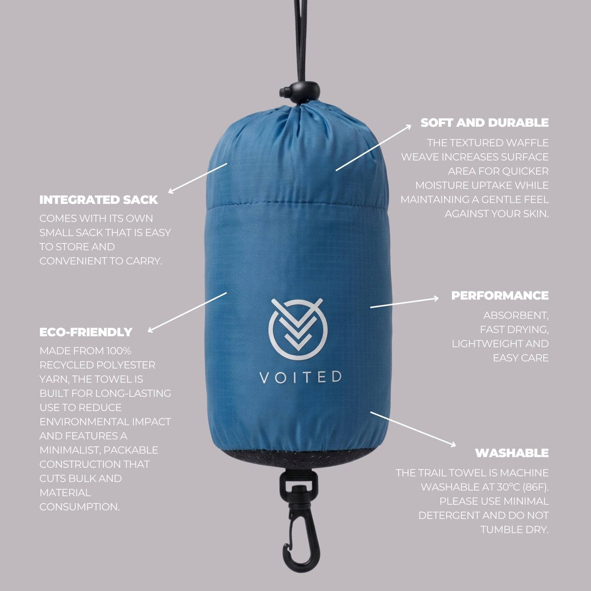 VOITED Trail Towel - Waterfall