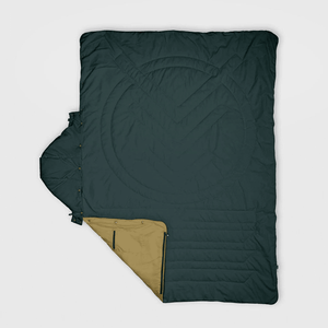 VOITED Recycled Ripstop Travel Blanket - Green Gabels / Dusty Sand