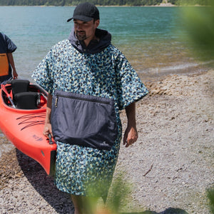 VOITED 2nd Edition Outdoor Poncho for Surfing, Camping, Vanlife & Wild Swimming - An Tracks