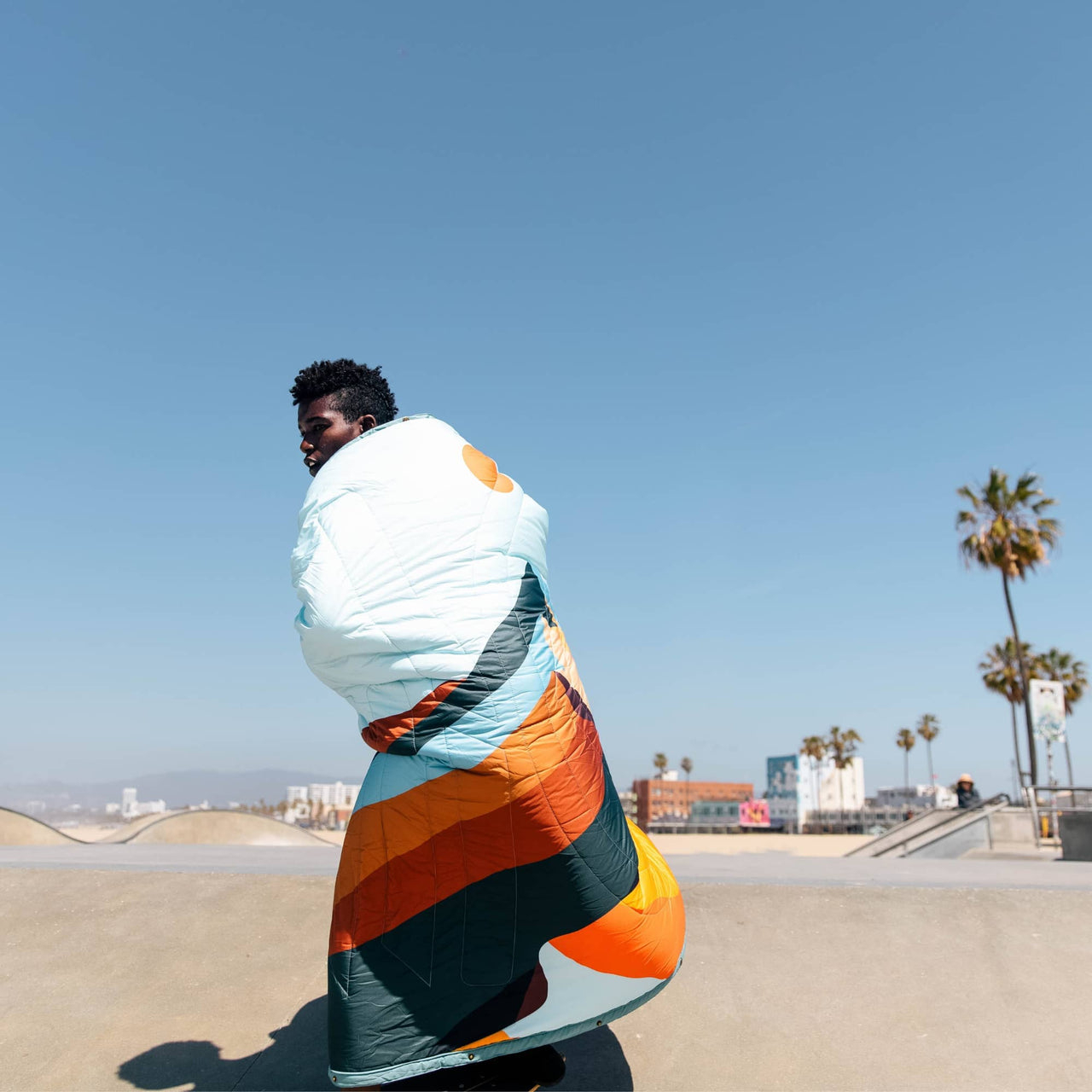 VOITED Stay cosy Anywhere Versatile Warm Blankets Blue Mountain