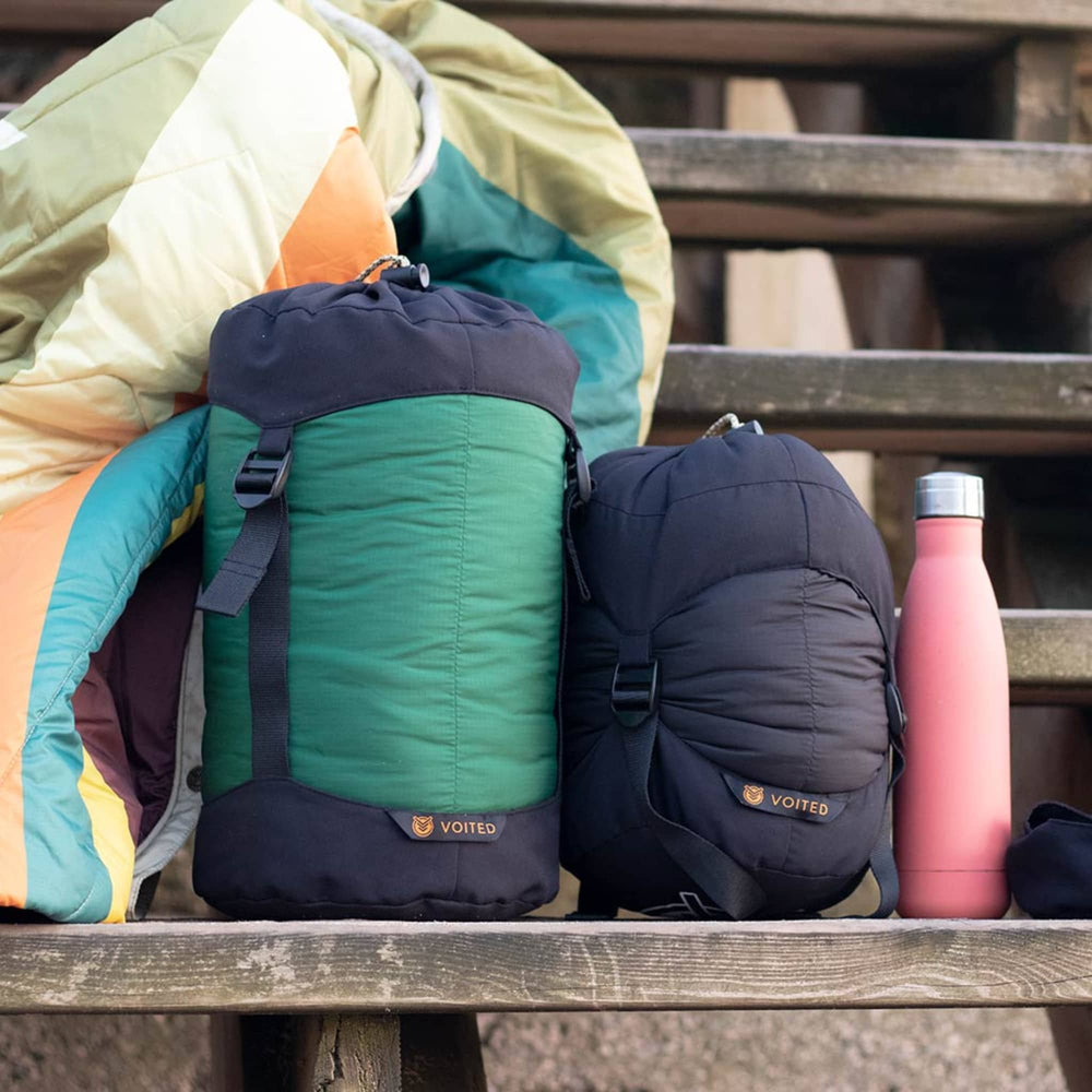 VOITED Travel Compression Bags to Reduce Volume & Save Space Blue