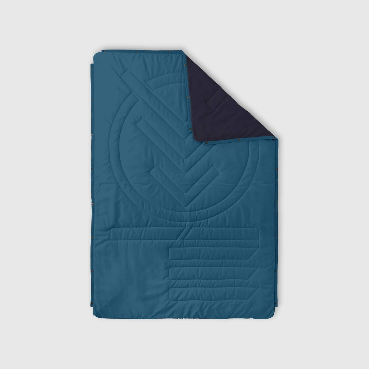 VOITED Recycled Ripstop Outdoor Camping Blanket - Blue Steel / Graphite