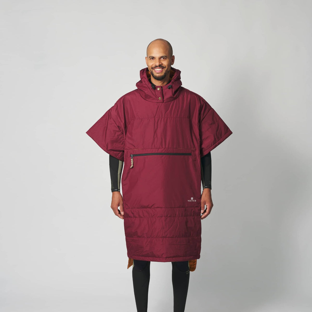 VOITED Outdoor Poncho for Surfing, Camping, Vanlife & Wild Swimming - Cardinal
