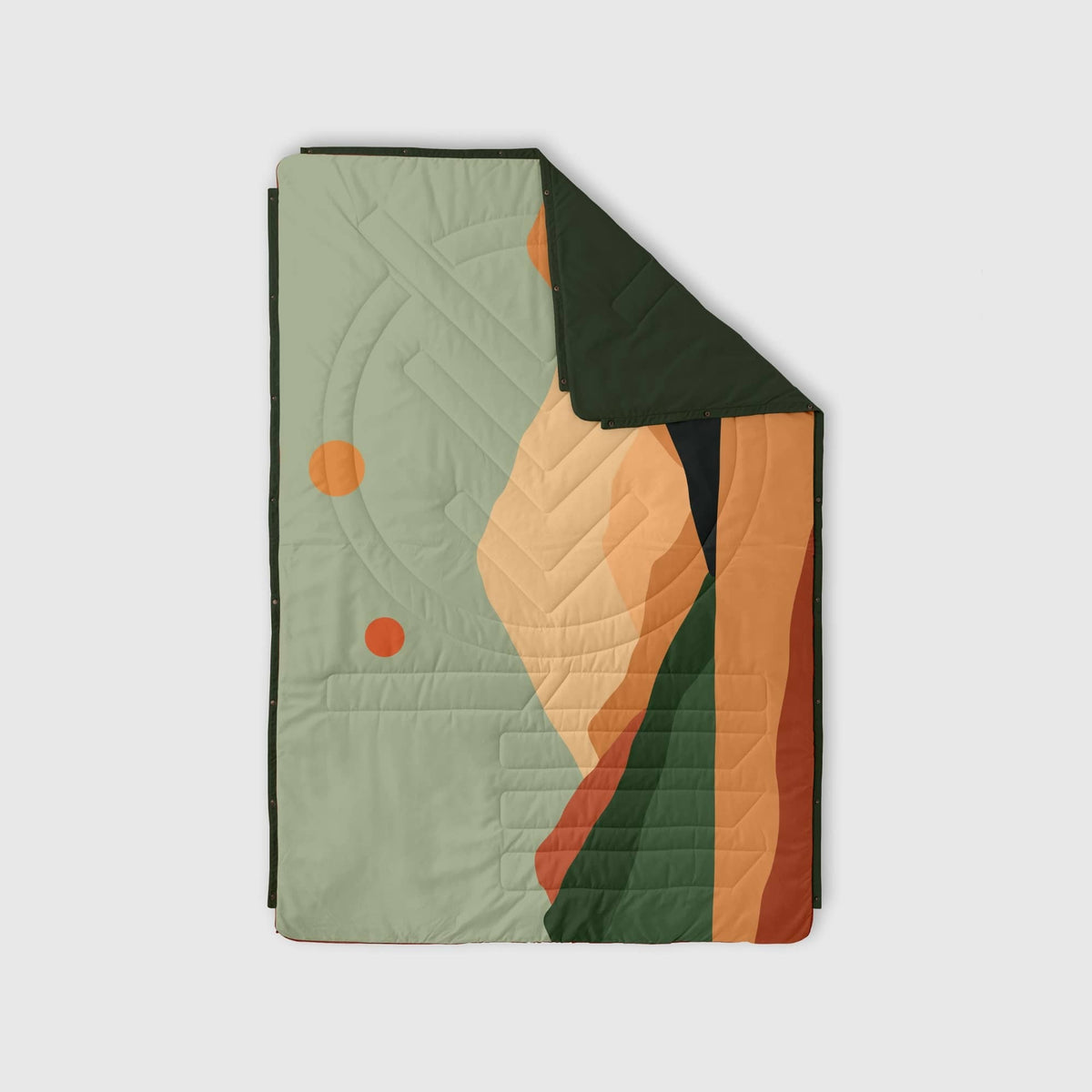 VOITED Recycled Ripstop Outdoor Camping Blanket - Jasper / Tree Green