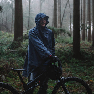VOITED Rain Poncho - Water-Resistant & Packable - Graphite