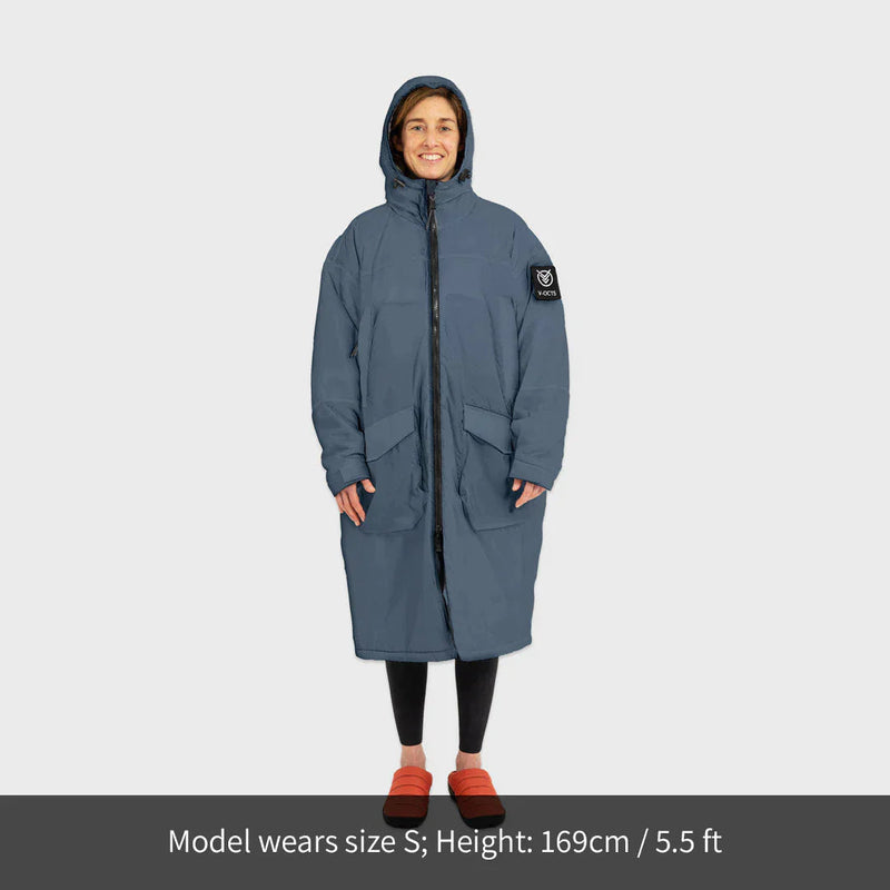 VOITED Original Outdoor Changing Robe & Drycoat for Surfing, Camping, Vanlife & Wild Swimming - Marsh Grey